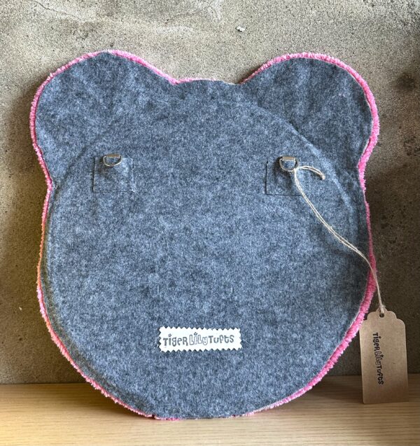 Tufted Frog Mirror - Pink - Image 3
