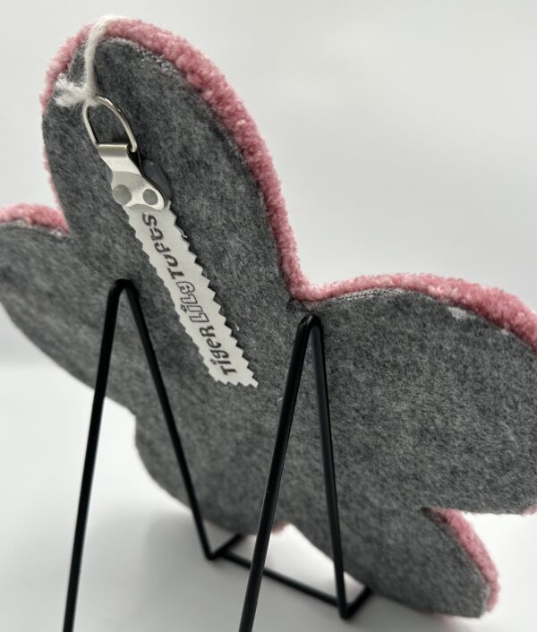 Tufted Pink Flower Wall Hanging - Image 3