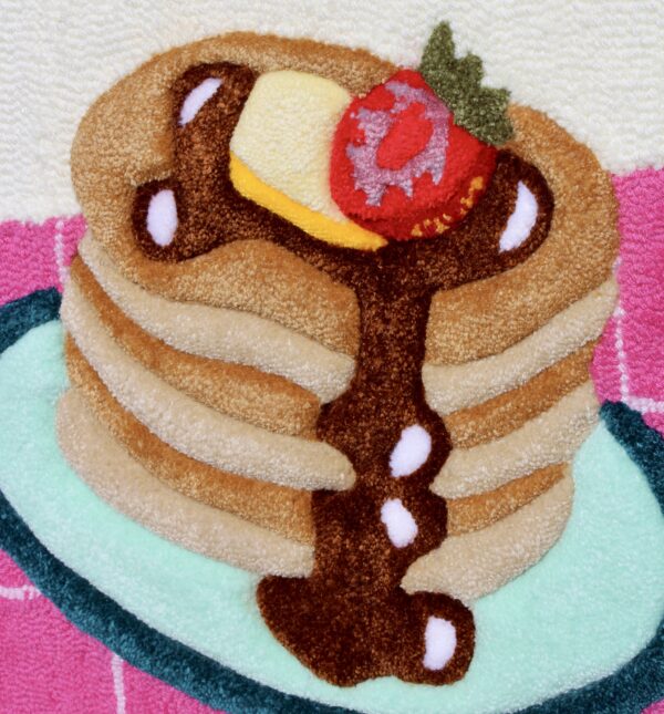 Tufted Pancakes and Syrup Wall Art Hanging - Image 3