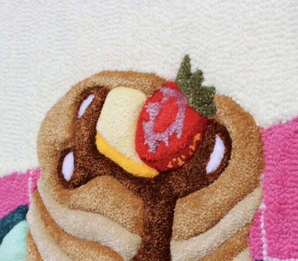 Tufted Pancakes and Syrup Wall Art Hanging - Image 2