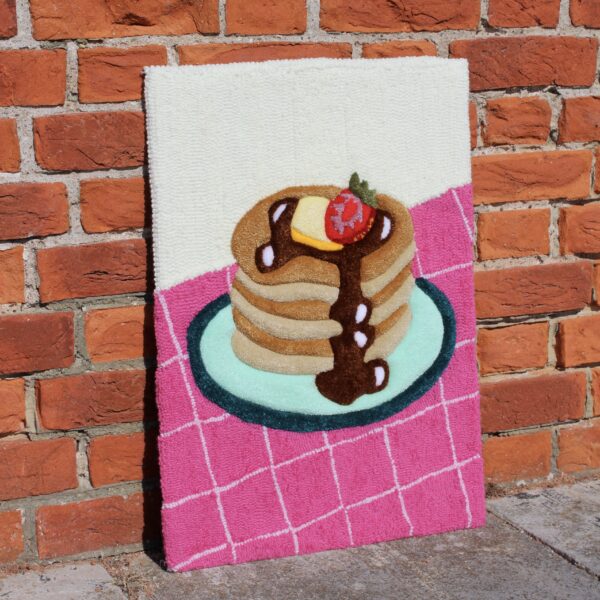 Tufted Pancakes and Syrup Wall Art Hanging