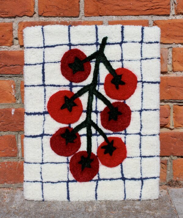 Tufted Tomato Vine Wall Art Hanging