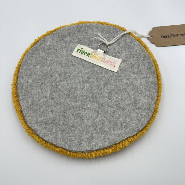 Tufted Yellow Happy Face Wall Hanging - Image 5