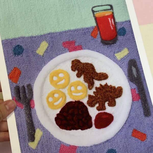 A4 90s Kids Dinner Print - Image 2