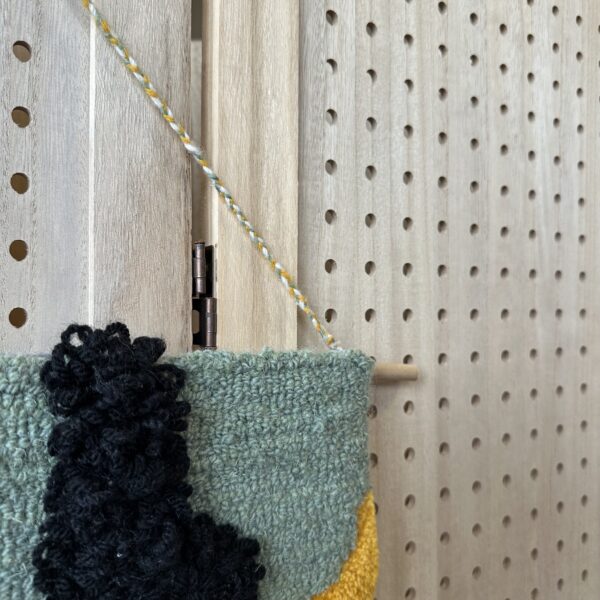 Tufted Green Abstract Wall Hanging - Image 4