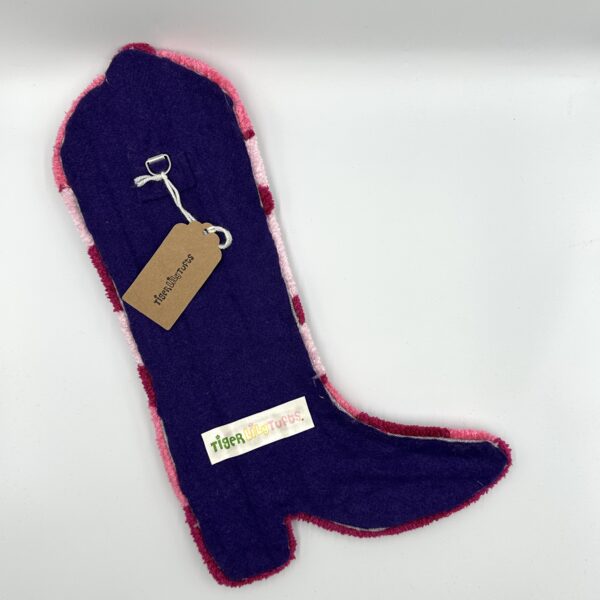 Tufted Pink Star Cowboy Boot Wall Hanging - Image 5