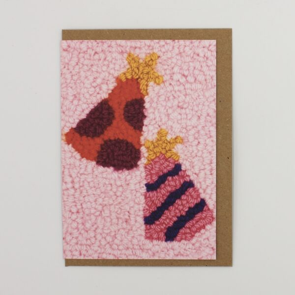 Party Hats A6 Greeting Card