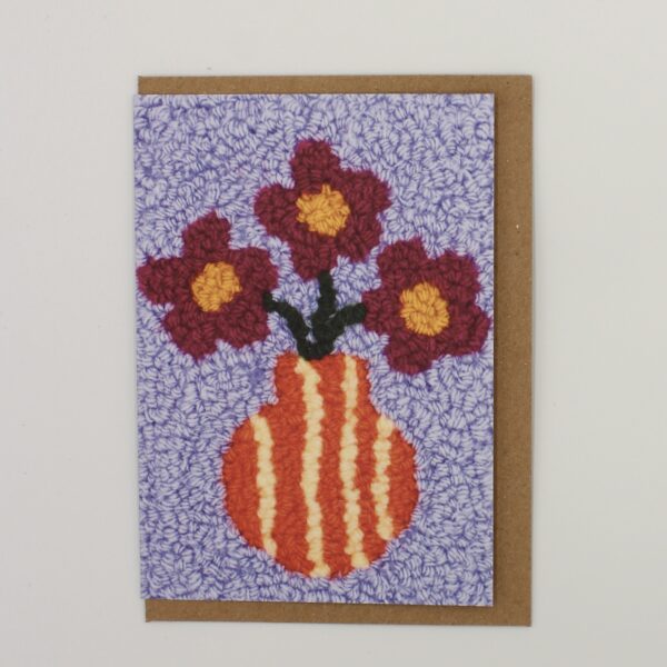 Vase of Flowers A6 Greeting Card