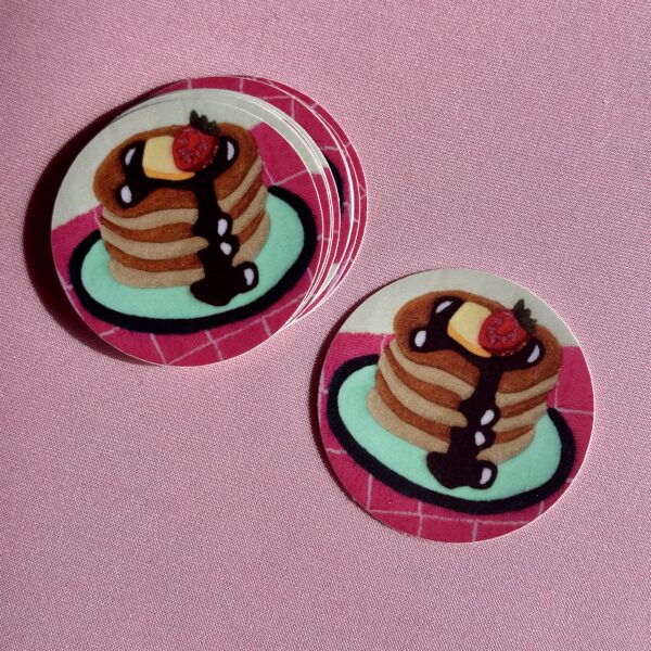 Tufted Pancakes Matt Vinyl Sticker