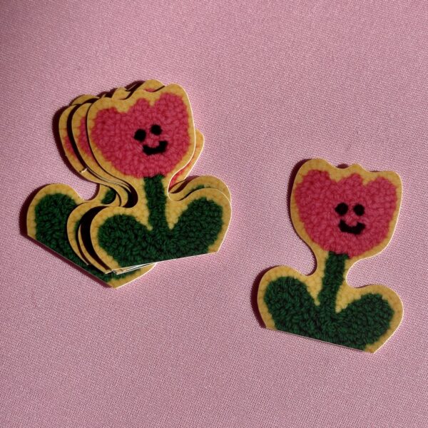 Tufted Tulip Matt Vinyl Sticker